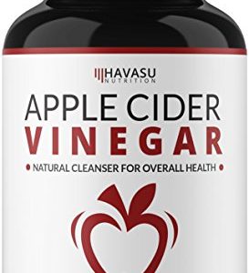 Havasu Nutrition Extra Strength Apple Cider Vinegar Pills - Natural Weight Loss  Detox  Digestion - Powerful 500mg Cleanser  Premium-Non-GMO Cider Capsules