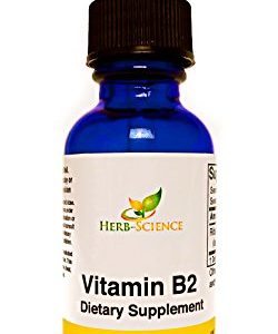 Herb-Science Vitamin B2 (Riboflavin)  Alcohol-Free Liquid Extract Support Digestion  Maintain Proper Energy Levels  Boost Collagen Production for Healthy Hair  Nails  Skin and More