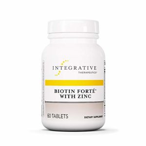 Integrative Therapeutics - Biotin Forte with Zinc - Complete B Vitamin Complex with 3 mg of Biotin - 60 Tablets