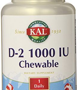KAL D-2 1000 IU Chewable Tablets  Peppermint  100 Count