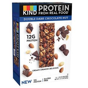 KIND Protein Bars  Double Dark Chocolate Nut  Gluten Free  12g Protein 1 76oz  12 count