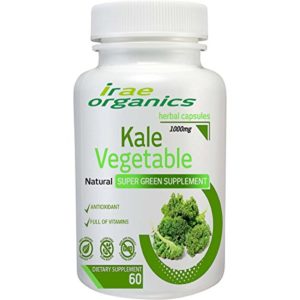 Kale Capsules 1000mg 100  Pure Organic Herb Vegetarian Pack of 60