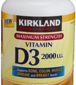 Kirkland Signature Maximum Strength Vitamin D3 2000 I U  600 Softgels  Bottle Personal Healthcare   Health Care