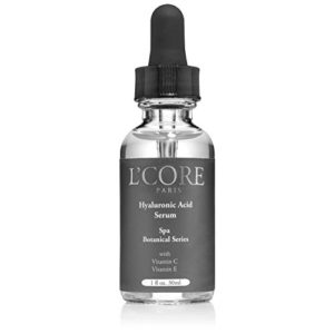 L'core Paris Hyaluronic Acid Serum Enriched with Vitamin C   E   Absorbs Quickly for Maximum Skin Hydration   Moisturizing   Fights Acne  Deep Wrinkles  Redness   Tightens Loose Skins