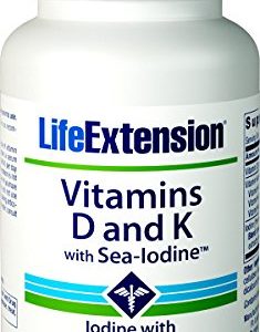 Life Extension Vitamin D and K with Sea-Iodine  60 Capsules