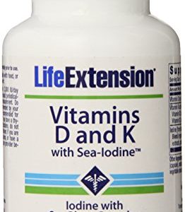 Life Extension Vitamins D and K with Sea-Iodine  60 Capsules