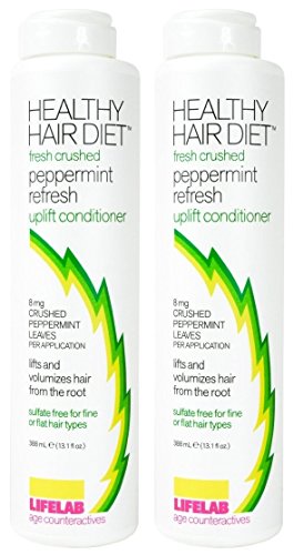 LifeLab Healthy Hair Diet Peppermint Refresh Conditioner (Pack of 2) With Peppermint Glycerin Vitamin B7 Cypress Vitamin B5 Dimethicone Collagen and Butyloctanol 13 1 fl oz each 1 LifeLab Healthy Hair Diet Peppermint Refresh Conditioner (Pack of 2) With Peppermint Glycerin Vitamin B7 Cypress Vitamin B5 Dimethicone Collagen and Butyloctanol 13 1 fl oz each