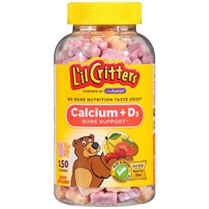 L'il Critters Calcium Gummy Bears with Vitamin D3  150 Count (Packaging May Vary)