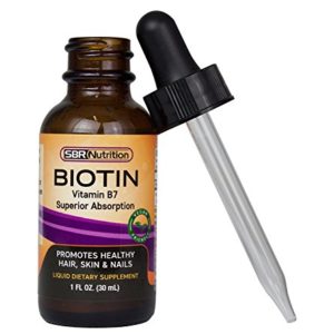 MAX ABSORPTION Biotin Liquid Drops  5000mcg of Biotin Per Serving  60 serving  No Artificial Preservatives  Vegan Friendly  Supports Healthy Hair Growth  Strong Nails and Glowing Skin  Made in USA