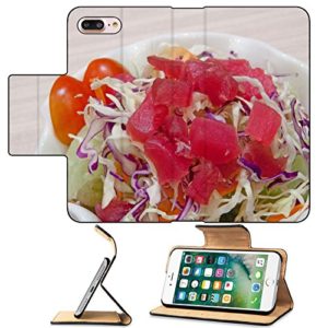 MSD Premium Apple iPhone 7 Plus Flip Pu Leather Wallet Case Salmon salad IMAGE 20971492