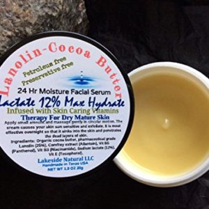 Max Hydra Lactate Lotion 12  with Lanolin   Cocoa Butter Supplemented by Vitamin B5  B3  E  and Allantoin  All Natural Therapy to Extremely Dry Cracked Skin