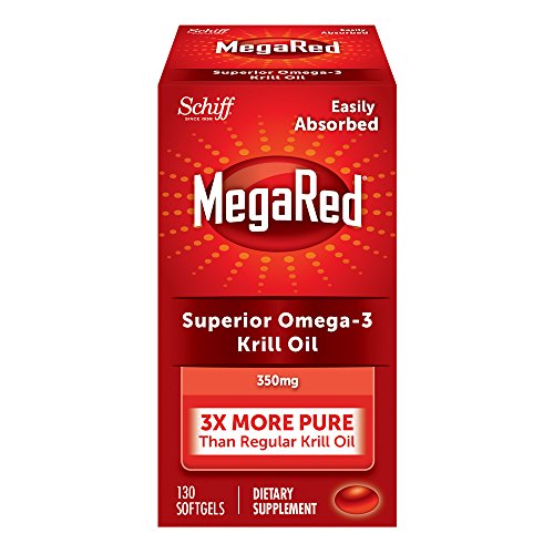 MegaRed 350mg Omega-3 Krill Oil - No fishy aftertaste as with Fish Oil 130 softgels 1 MegaRed 350mg Omega-3 Krill Oil - No fishy aftertaste as with Fish Oil 130 softgels