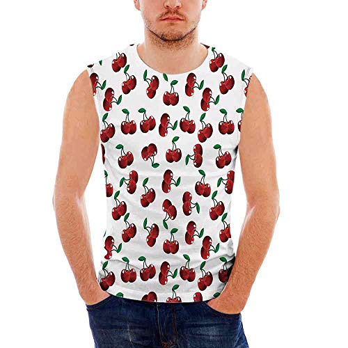 Mens Apparel Mens Triblend Blotter Tank Top Fruits Vibrant Cherries Vitamin A 1 Mens Apparel Mens Triblend Blotter Tank Top Fruits Vibrant Cherries Vitamin A