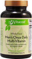 Men's Complete Once Daily Multi-Vitamin with Organic Non-GMO Ingredients and Cultured and Organic Herbs - 72 Vegetarian Tablets
