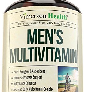 Men's Daily Multimineral Multivitamin Supplement - Vitamins A C E D B1 B2 B3 B5 B6 B12  Magnesium  Biotin  Spirulina  Zinc  Antioxidant For Heart   Immune Health  60 Daily Gluten Free Multivitamins