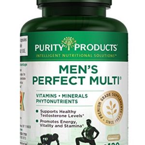 Men's Perfect Multi from Purity Products   Vitamins  Minerals and Phytonutrients   Supports Healthy Testosterone Levels    Promotes Energy  Vitality and Stamina   120 Capsules