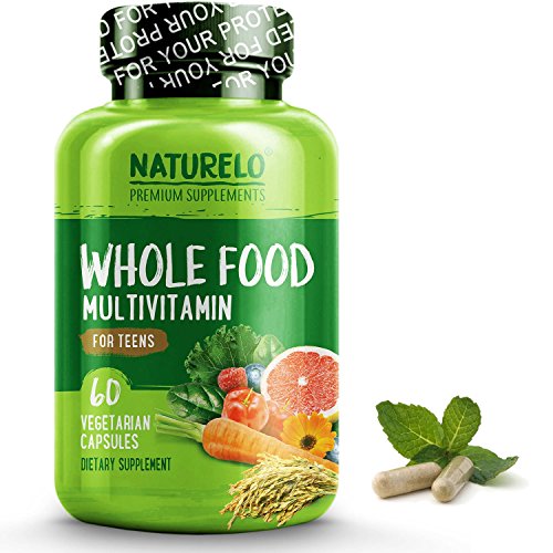 NATURELO Whole Food Multivitamin for Teens - Natural Vitamins Minerals for Teenage Boys Girls - Best Supplement for Active Kids - with Organic Extracts - Non-GMO - Vegan Vegetarian - 60 Capsules 1 NATURELO Whole Food Multivitamin for Teens - Natural Vitamins Minerals for Teenage Boys Girls - Best Supplement for Active Kids - with Organic Extracts - Non-GMO - Vegan Vegetarian - 60 Capsules