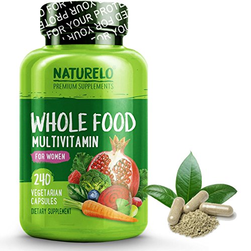 NATURELO Whole Food Multivitamin for Women - Natural Vitamins Minerals Antioxidants Organic Extracts - Vegan Vegetarian - Best for Energy Brain Heart Eye Health - 240 Capsules 1 NATURELO Whole Food Multivitamin for Women - Natural Vitamins Minerals Antioxidants Organic Extracts - Vegan Vegetarian - Best for Energy Brain Heart Eye Health - 240 Capsules