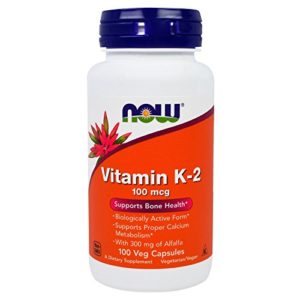 NOW Vitamin K-2 100 mcg 100 Veg Capsules