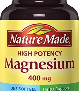 Nature Made High Potency Magnesium 400 Mg One per Day Softgels 60 Ct