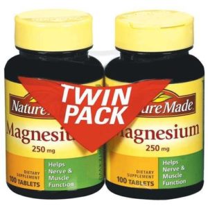 Nature Made Magnesium 250mg  100Count (twin pack)