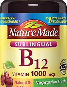 Nature Made Sublingual Vitamin B12 1000 mcg  Cherry Flavored Lozenges 50 Ct