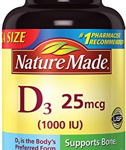 Nature Made Vitamin D3 1000 IU Softgels  300 Ct