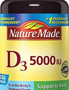 Nature Made Vitamin D3 5000 IU Ultra Strength Softgels 90 Ct