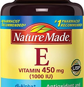 Nature Made Vitamin E 1000 IU (dl-Alpha) Softgels 60 Ct