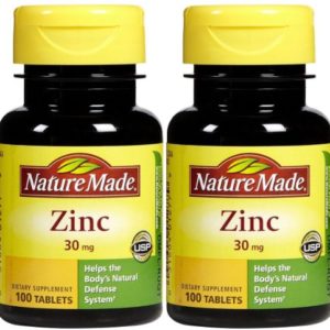 Nature Made Zinc 30 mg Tabs - 30 mg - 100 ct - 2 pk