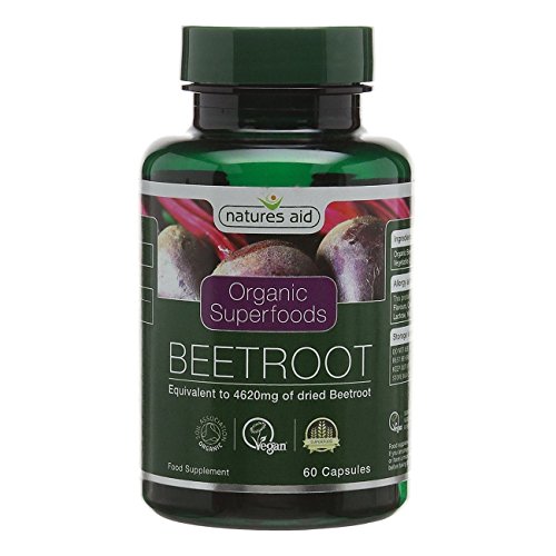 Natures Aid Organic Beetroot 4620mg 60 Capsules 1 Natures Aid Organic Beetroot 4620mg 60 Capsules