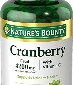 Nature's Bounty Cranberry with Vitamin C 4200 mg  250 Softgels