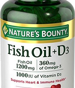 Nature's Bounty Fish Oil 1200 mg   Vitamin D3 1000 IU  90 Softgels (Packaging May Vary)