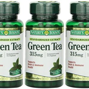 Nature's Bounty Green Tea Extract  315mg  300 Capsules (3 X 100 Count Bottles)
