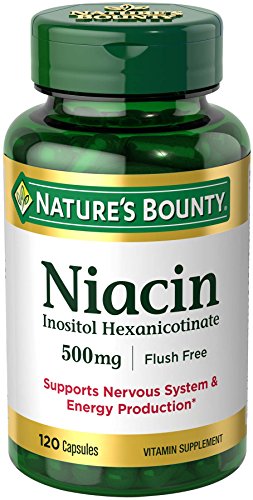 Nature's Bounty Niacin Flush Free 500 mg  120 Capsules