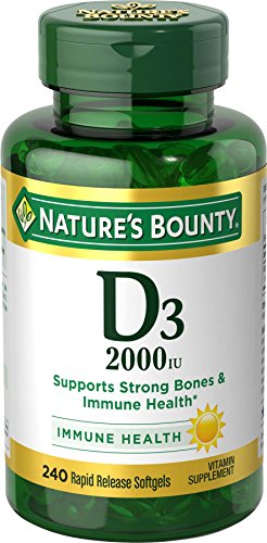 Nature's Bounty Vitamin D3 2000 IU 240 Softgels 1 Nature's Bounty Vitamin D3 2000 IU 240 Softgels