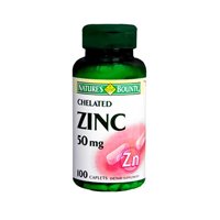 Nature's Bounty Zinc 50 mg Caplets 100 ea (Pack of 3)