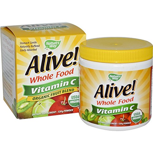 Natures Way Alive Organic Vitamin C Powder  120 Gram - 3 per case