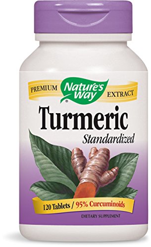 Nature's Way Standardized Turmeric  95  Curcuminoids  TRU-ID Certified  Vegetarian  120 Tablets