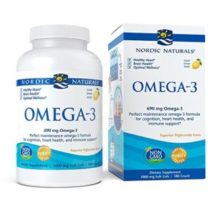Nordic Naturals - Omega-3  Cognition  Heart Health  and Immune Support  180 Soft Gels