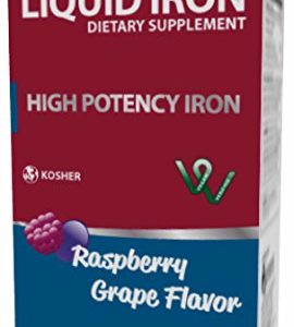NovaFerrum 125 Liquid Iron Supplement Raspberry Grape Flavor 6 fl oz (180 mL)