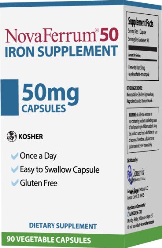 NovaFerrum 50 Iron Supplement 90 Capsules 1 NovaFerrum 50 Iron Supplement 90 Capsules
