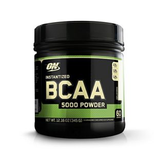 Optimum Nutrition Instantized BCAA Branched Chain Essential Amino Acids Powder  5000mg  Unflavored  60 Servings