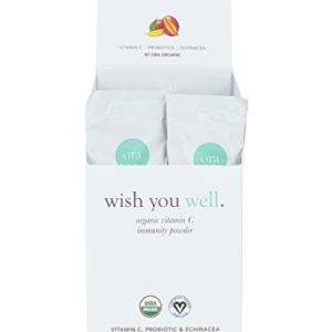 Ora Organic Probiotic Drink Packets   Vitamin C Packs (10 Count) - Natural Probiotic Vitamin Powder Mix (5 Billion) from Organic   Real Food Sources - Not Synthetic   No Artificial Flavors  Non-GMO