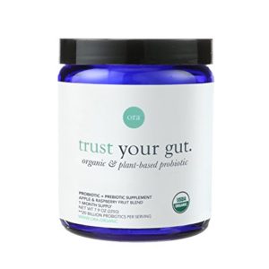 Ora Organic Probiotics and Prebiotics Powder  20 Billion Probiotics  6 Strains - Vegan  Gluten-free  Non-GMO