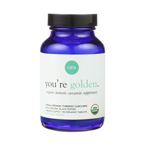 Ora Organic Turmeric Curcumin Joint Supplement   A 1500mg  Non-GMO  All Organic  Black Pepper (for Better Absorption)   Piperine Formula 85  Curcuminoids
