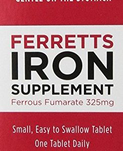 Pharmics - Ferretts Iron Supplement  High Potency 106 mg Elemental Iron - 60 tablets