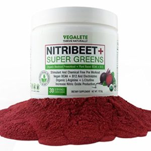 Preworkout By Vegalete   Nitric Oxide Supplements Beetroot Powder with Amino Acids bcaa Super Greens   Vitamin b12   Everything you need in an Organic  Chemical   Stimulant Free Natural Preworkout