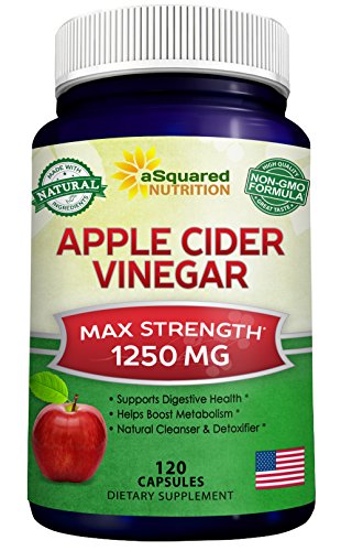 Pure Apple Cider Vinegar Supplement (120 Capsules) - Extra Strength 1250mg - ACV Pills for Weight Loss Detox Digestion Support - All Natural Apple Cider Cleanse for Men Women 1 Pure Apple Cider Vinegar Supplement (120 Capsules) - Extra Strength 1250mg - ACV Pills for Weight Loss Detox Digestion Support - All Natural Apple Cider Cleanse for Men Women