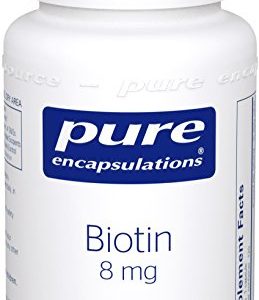 Pure Encapsulations - Biotin 8 mg - Hypoallergenic B Vitamin Supplement - 120 Capsules
